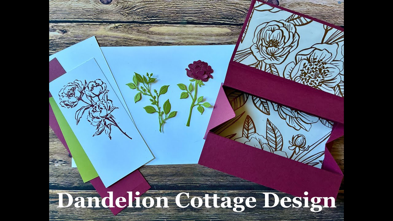 How To Make A Fold Flat Box Card, part 1