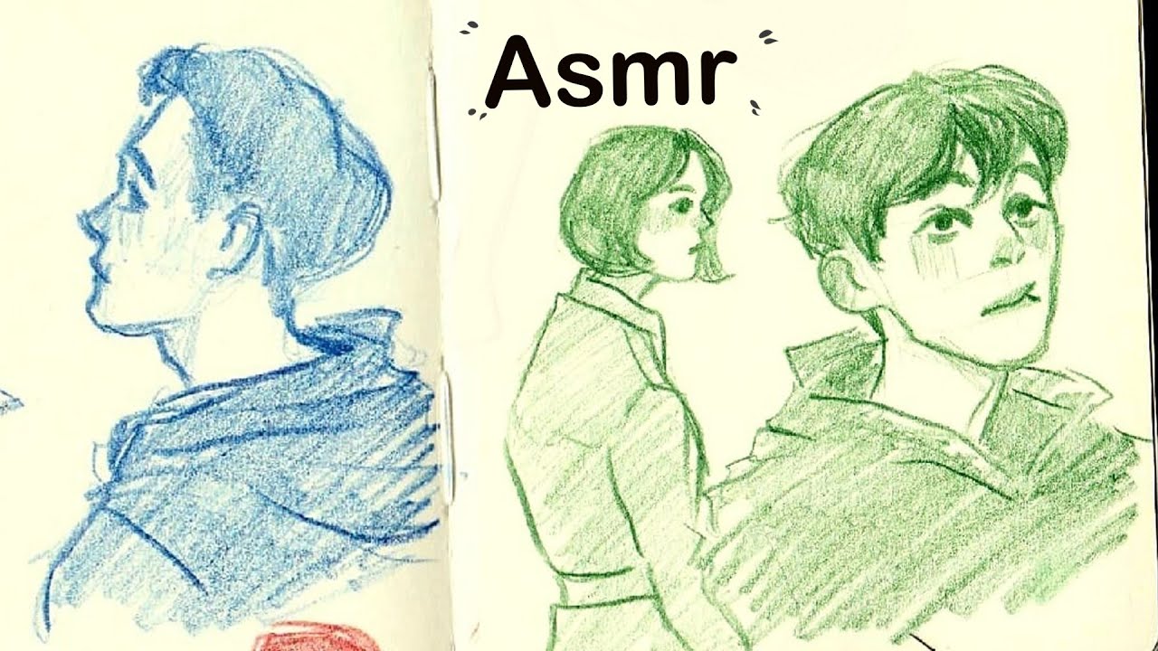 ✍️ ASMR✏️ЦВЕТНЫЕ КАРАНДАШИ✏️ЗАПОЛНЯЮ СКЕТЧБУК (ДЕНЬ15)✍️