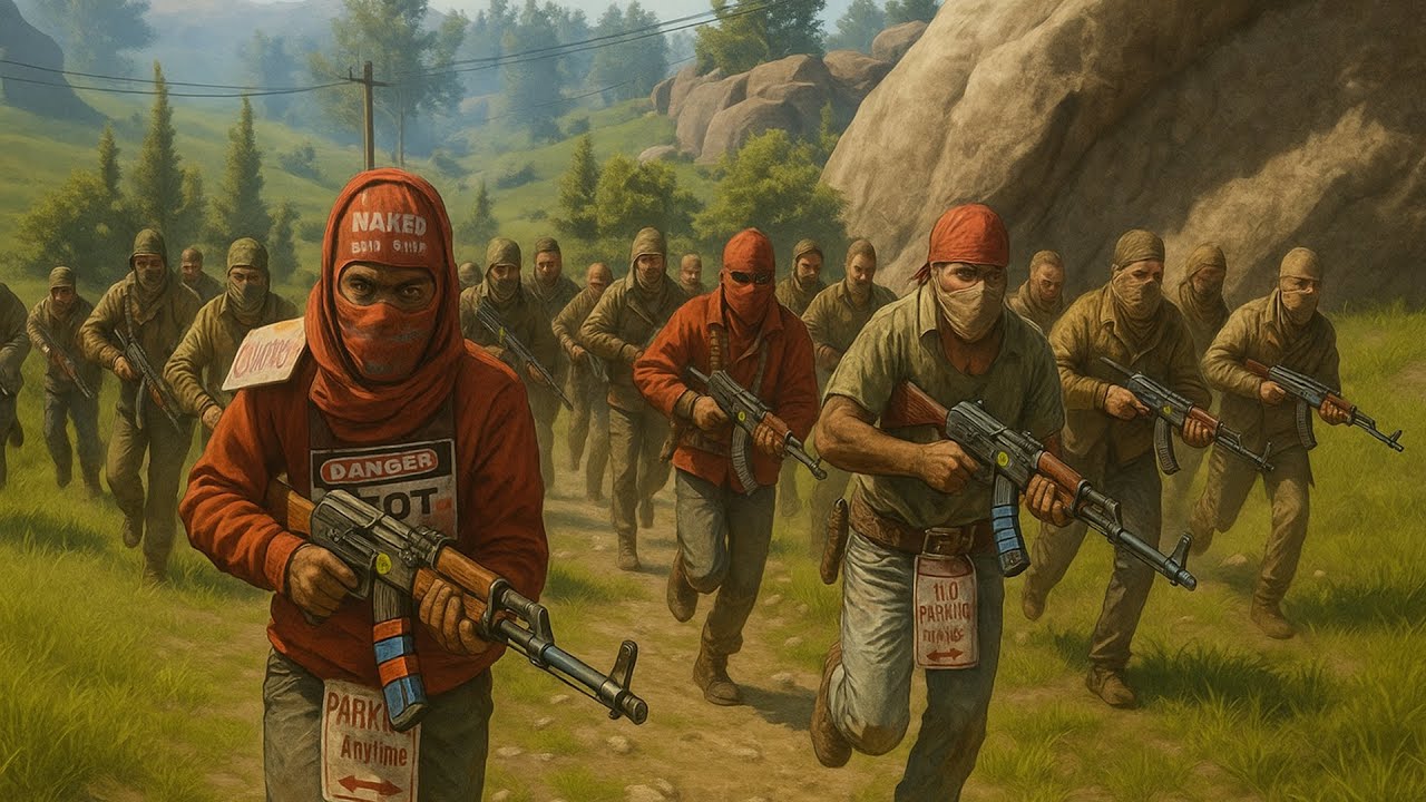 Mapa w ogniu :) PvP i rajdy w jednym odcinku - RUST PL
