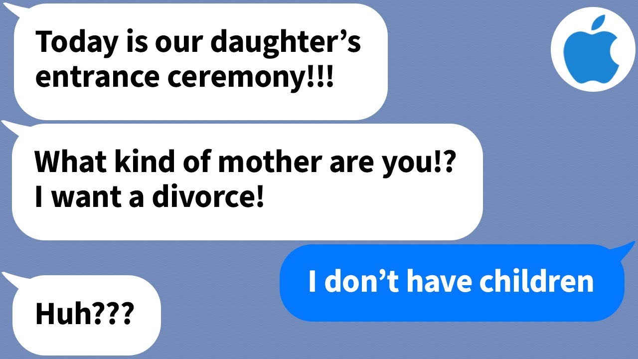 【Apple】 I received an angry text from my husband saying...