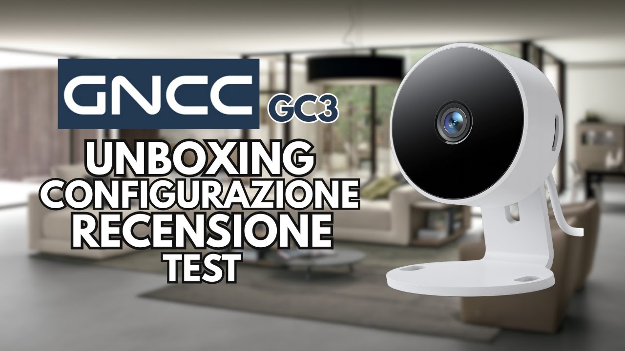 GNCC GC3 1080p - TELECAMERA di SICUREZZA Wi-FI per INTERNO