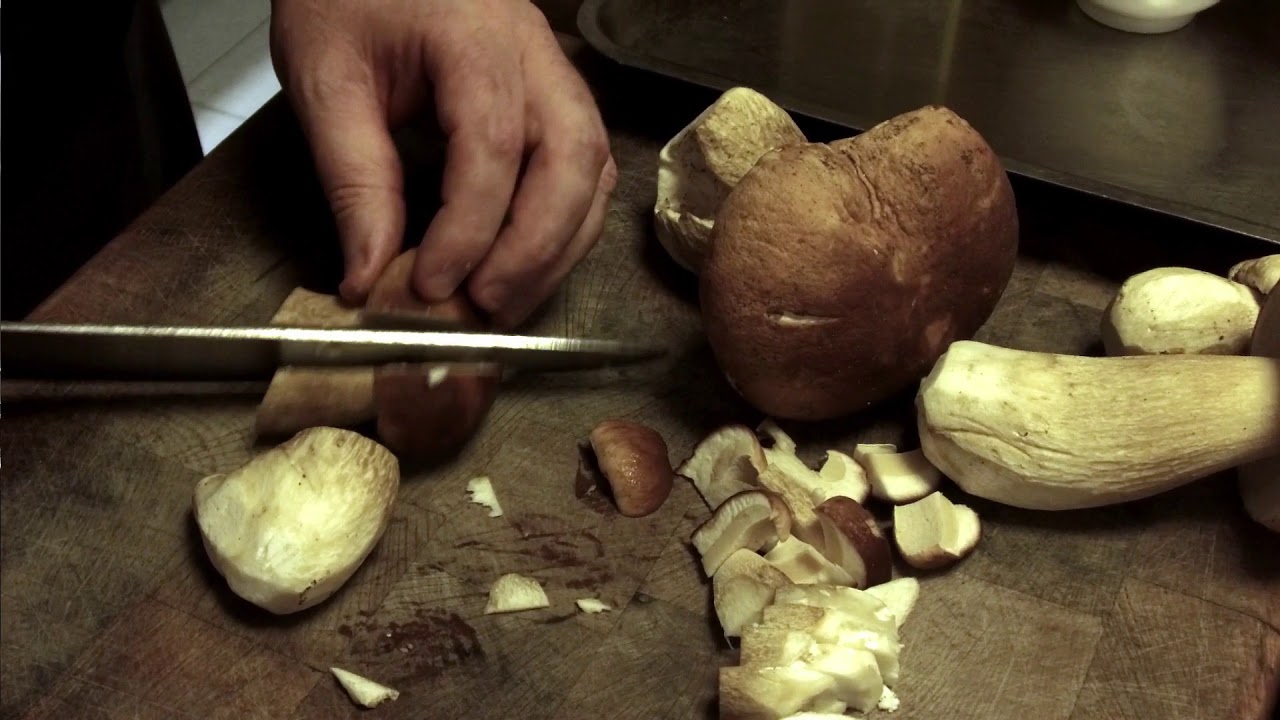 Revuelto de Boletus en el Restaurante Florida de Estella-Lizarra.