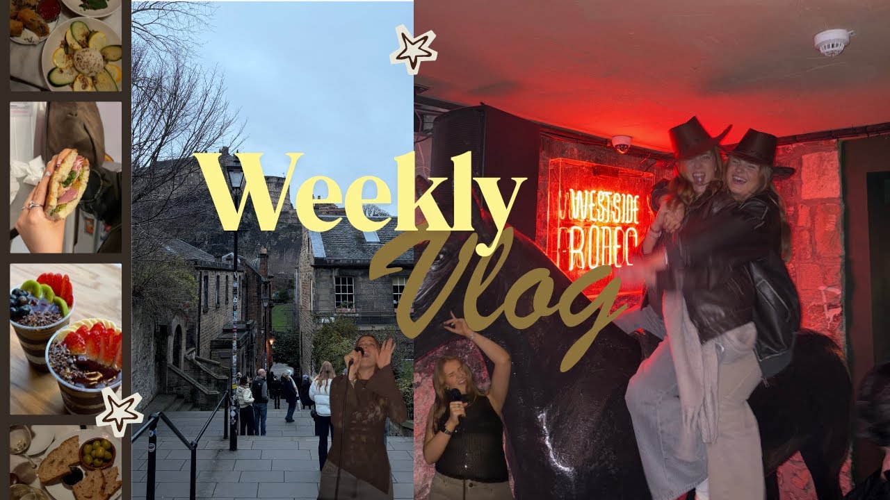 Weekend in Edinburgh & preparing for travelling | Weekly Vlog ⭐️