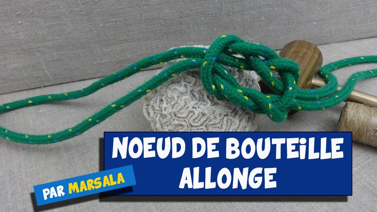 Noeud de bouteille allongé #Boucle (noeud d’élingue allongé )
