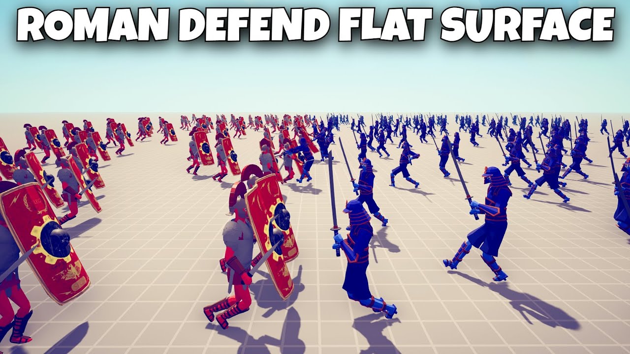 ROMAN DEFEND FLAT SURFACE vs FLAG BEARER EVERY UNIT - Totally Accurate Battle Simulator TABS
