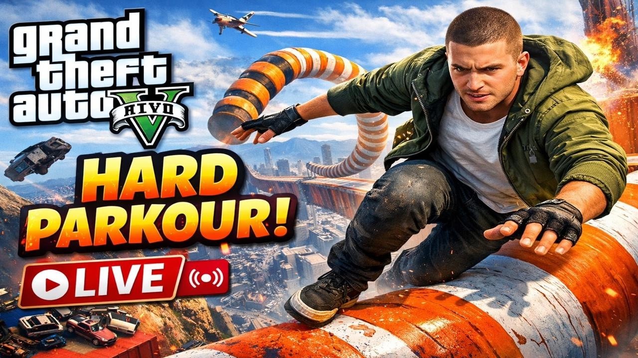 GTA 5 Hard Parkour Challenge LIVE 😱 Impossible Jumps