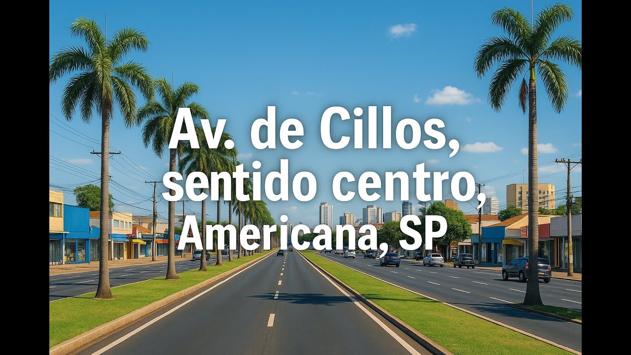 📍 Avenida De Cillos, sentido centro, em Americana, SP
