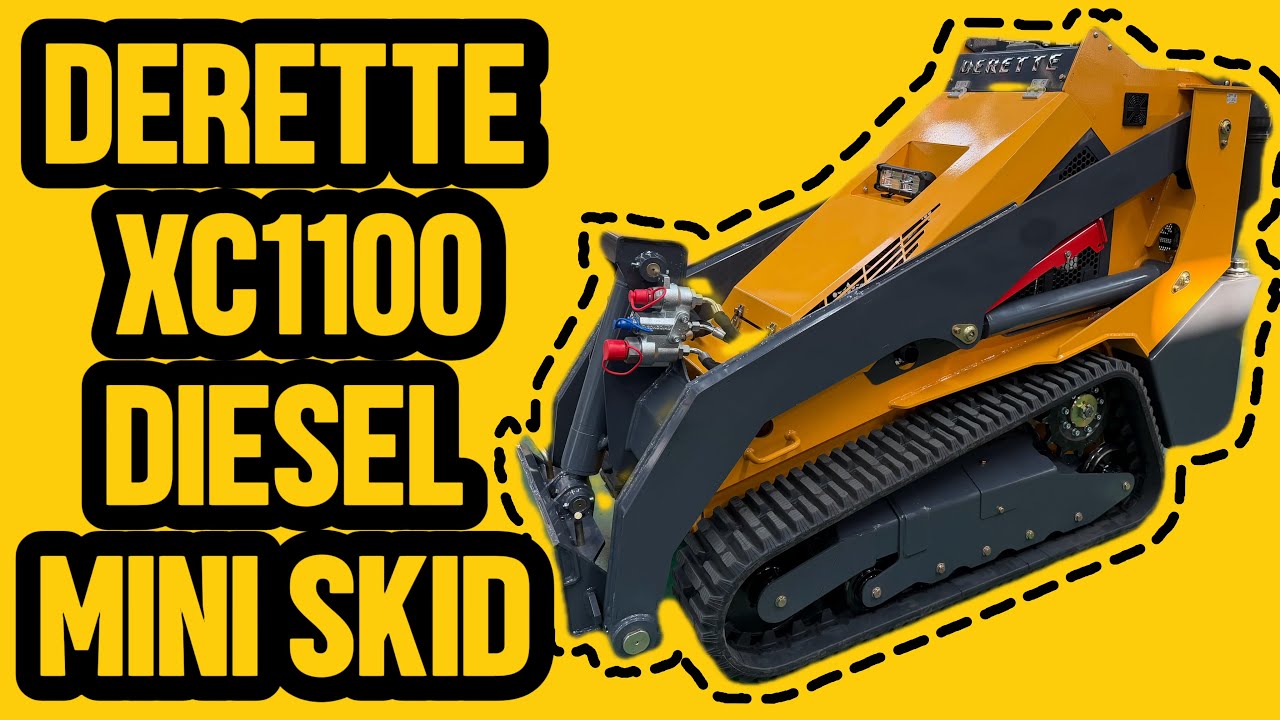 NEW DERETTE XC1100 DIESEL SKID STEER OPERATION VIDEO 