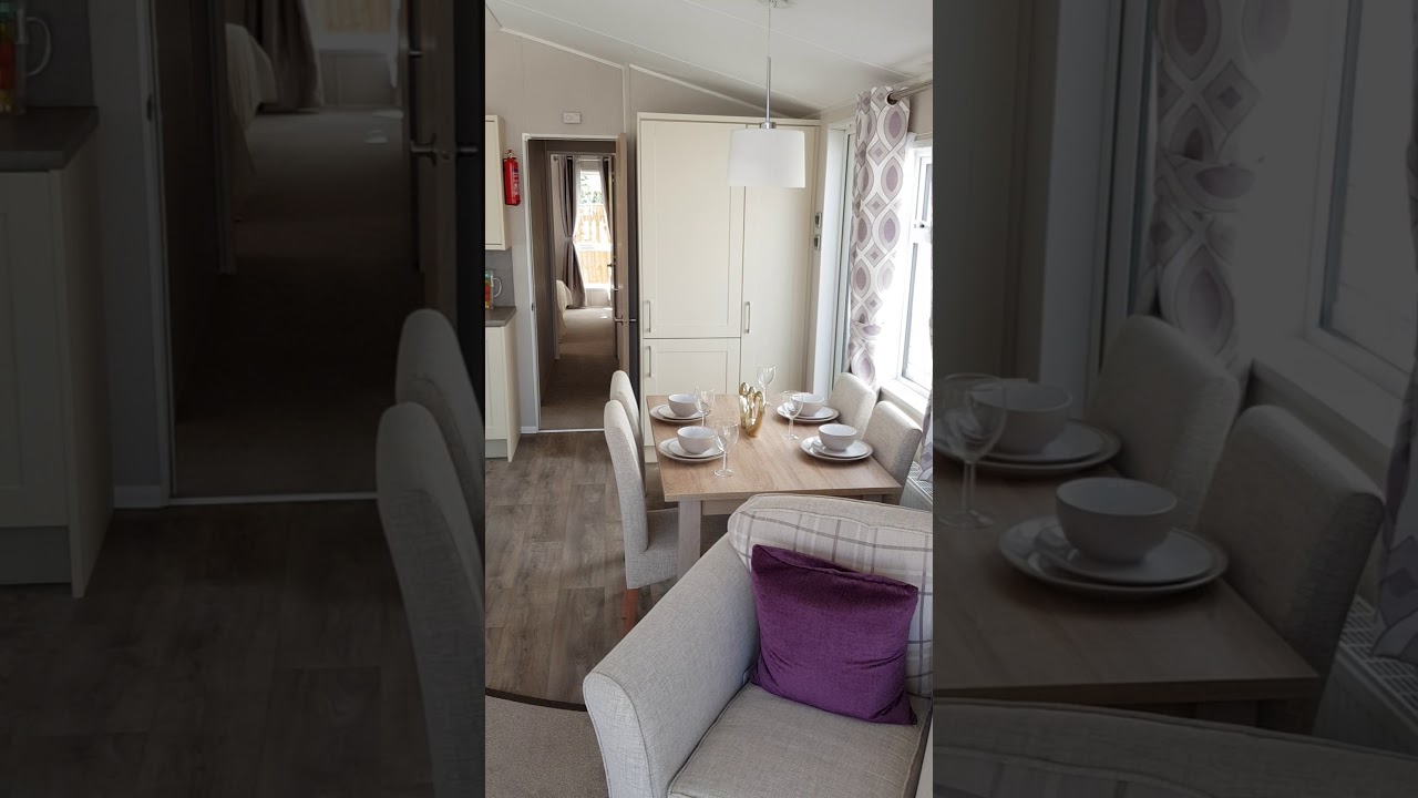 Willerby Aspen Lodge, 40x13 футов, 2 спальни, проходная зона.