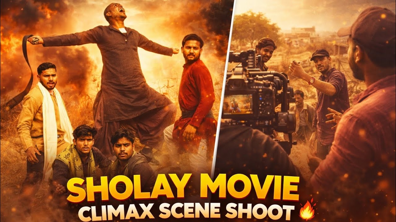 Behind the scenes Sholay movie climax scene shoot BTS Vlog Part-1 #sholaymovie  #viral #vlog #sholay