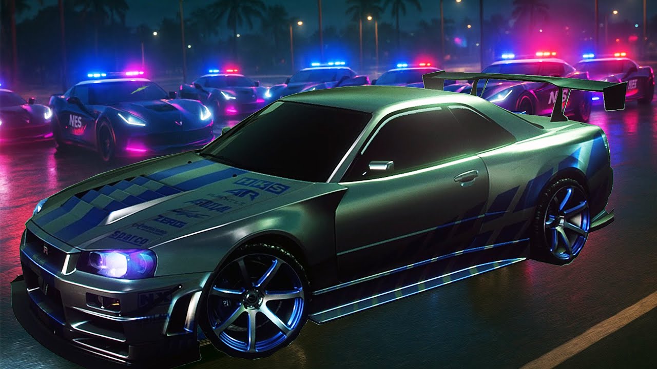 3 MILLION REPS IN 50 MINUTES IN NFS HEAT | COP CHASE ON NISSAN SKYLINE GT-R V-SPEC 1999 | 4K 60FPS