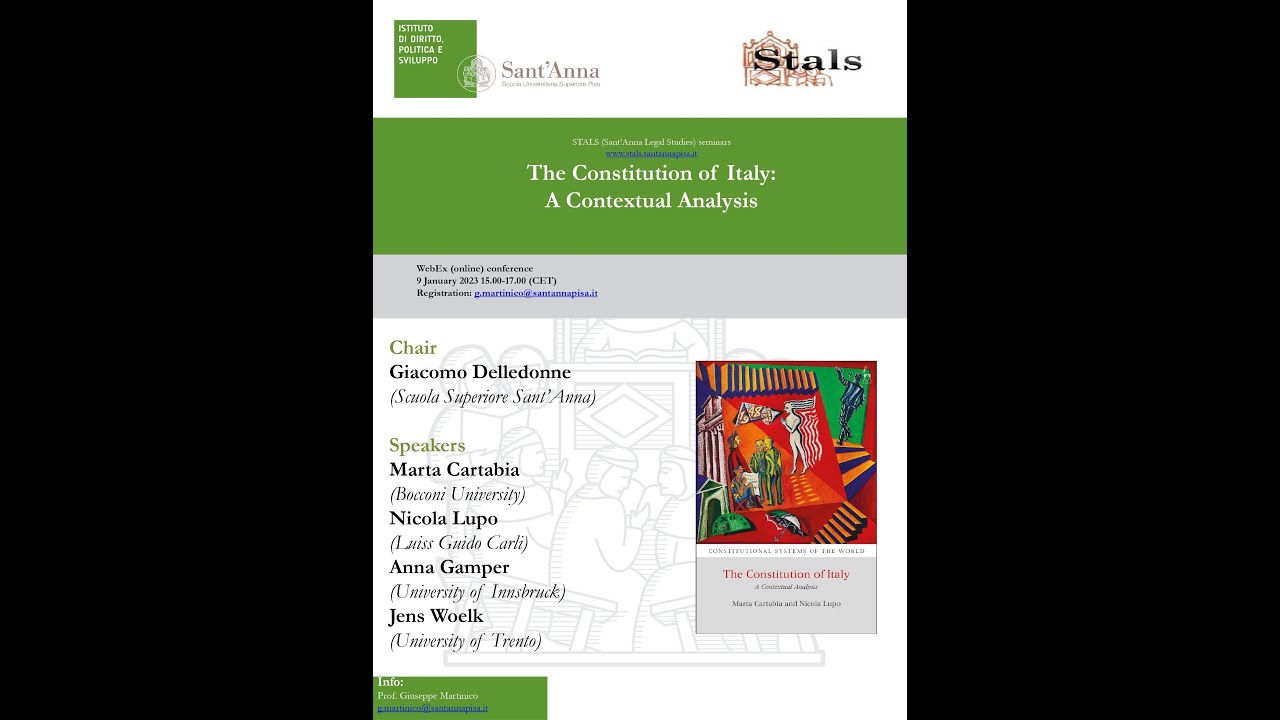 The Constitution of Italy: A Contextual Analysis