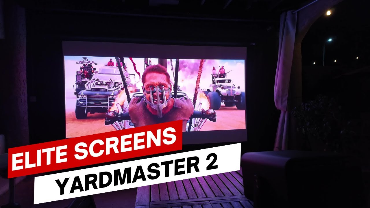 The first battery operated Projector screen by Elite Screens Yardmaster 2