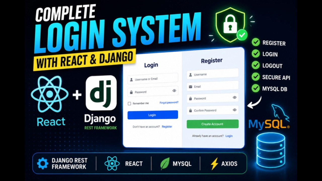 Учебное пособие по аутентификации в React + Django REST Framework (вход, регистрация и выход из с...