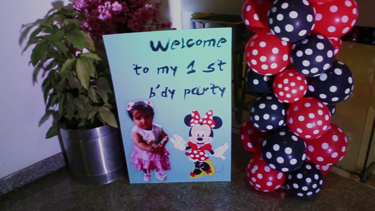 Birthday Party Micky Mouse Theme | Aadhya | Evecrates Celebrations