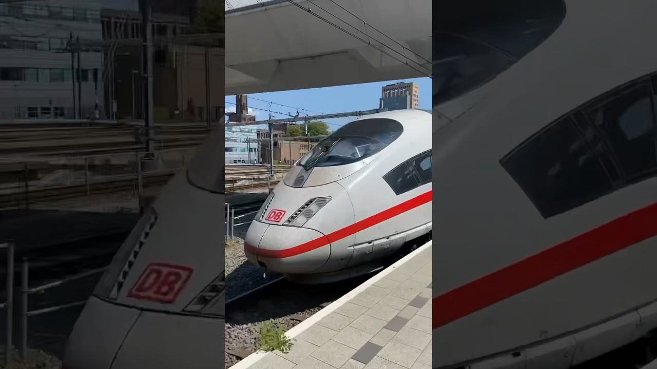 German HIGH speed ICE train departing from UTRECHT 🇳🇱