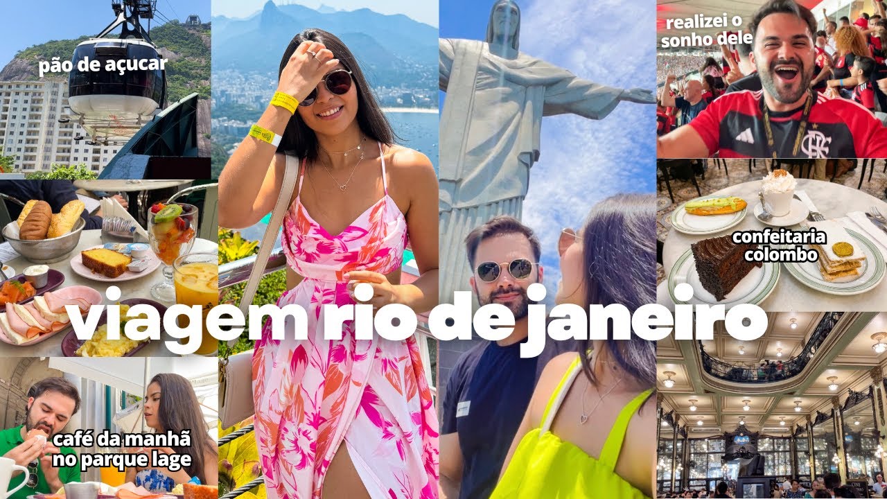 VLOG VIAGEM RIO DE JANEIRO: pão de açúcar, cristo, parque lage, confeitaria colombo, jogo flamengo..