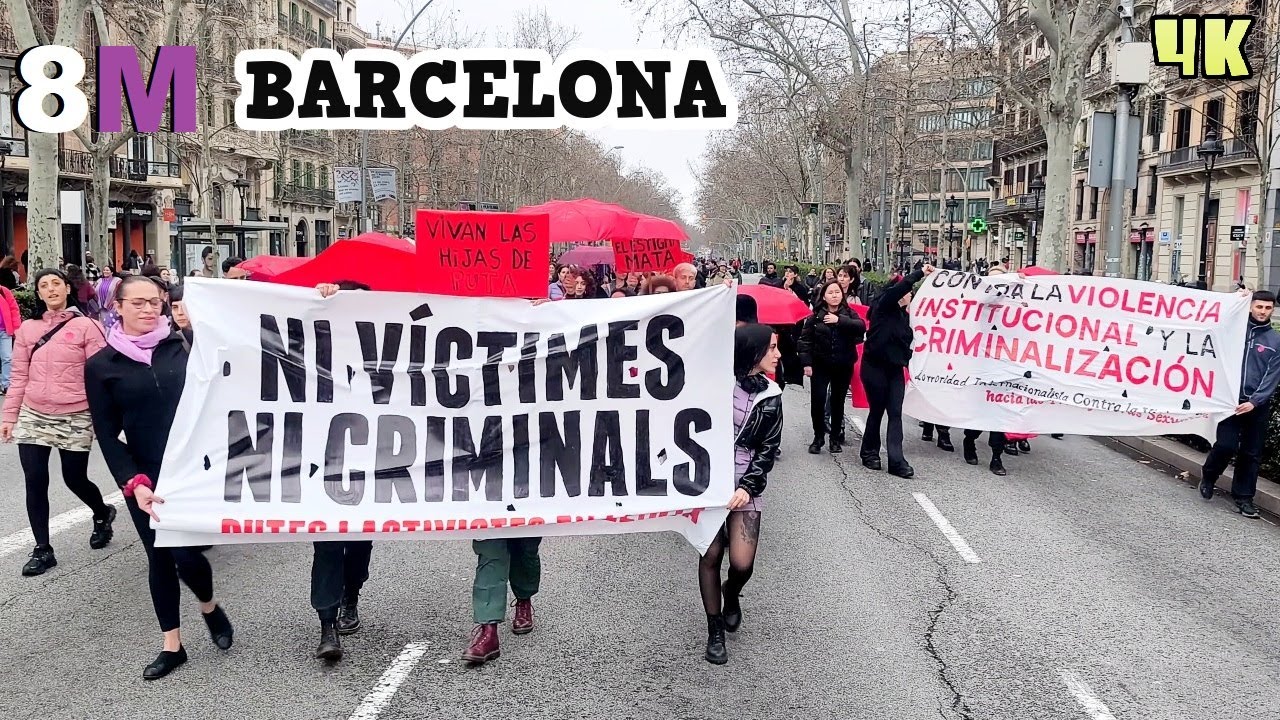 8M 💜 Manifestación Feminista en Barcelona 2025 🇪🇸