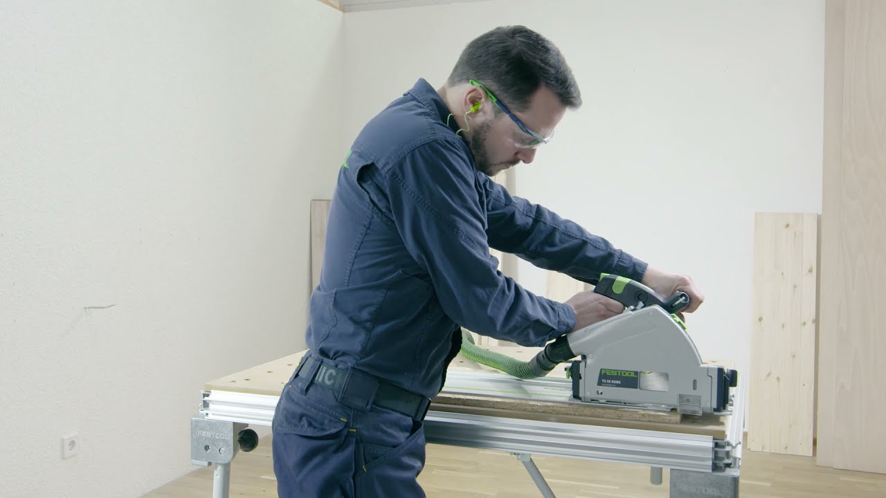Festool TS 55 R Circular Saw | How to fit to the guide