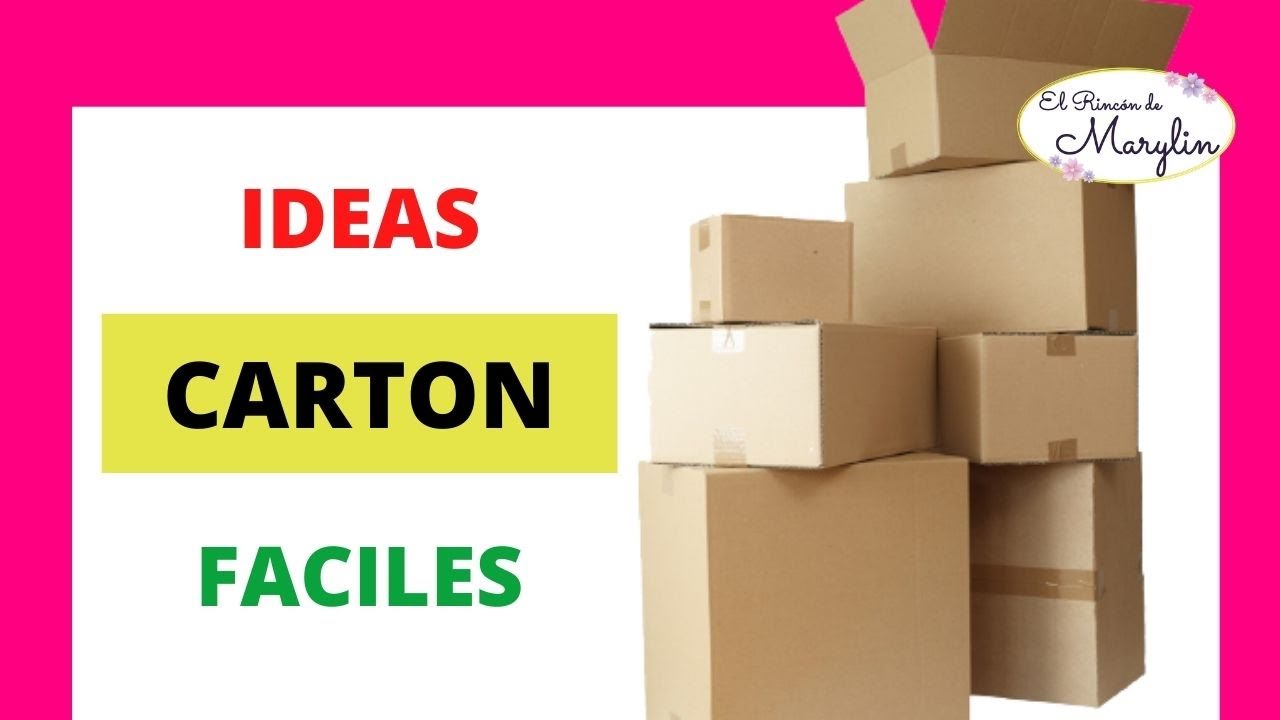 ⏩ 5  DIY Manualidades  con😱 Cajas de CARTON