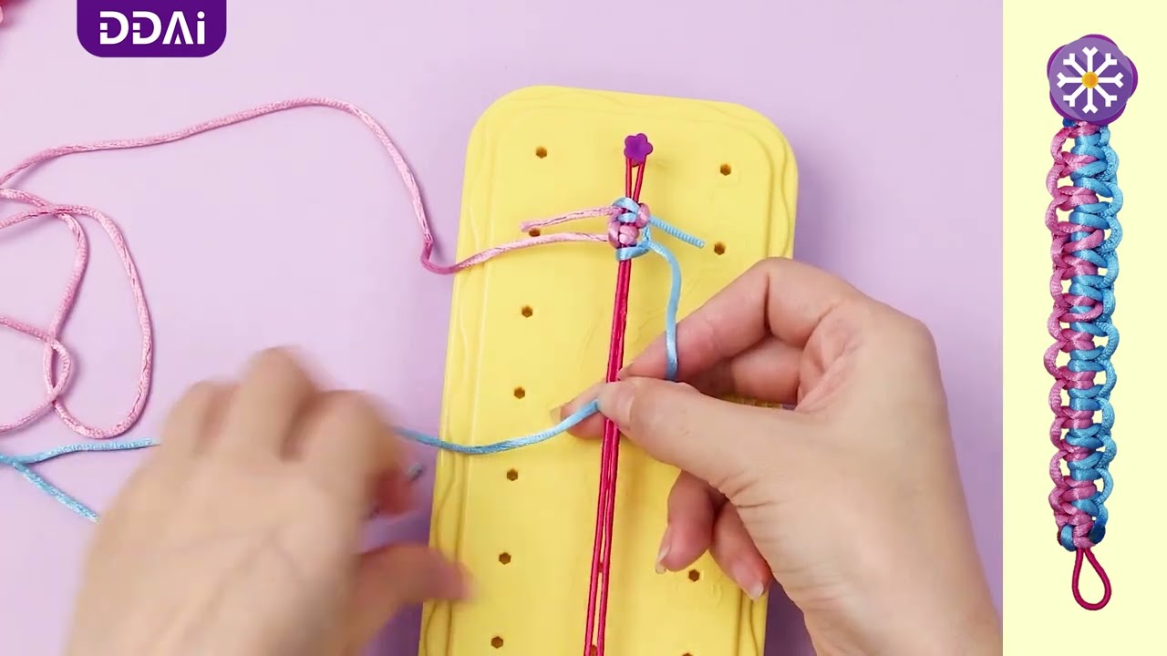 TIRE KNOT  #DIYfriendshipbracelettutorial #friendshipbracelet #braceletmaking #diycrafts #ddaitoys