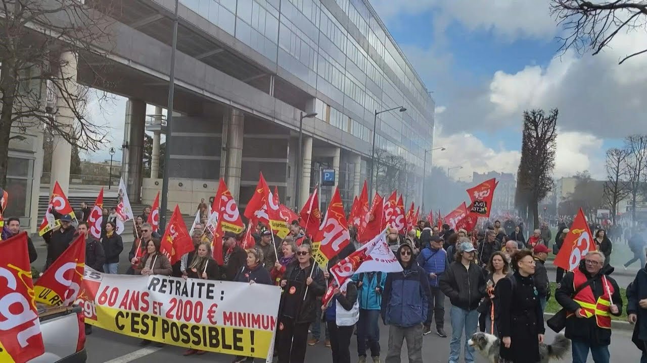 49.3 sur la r&eacute;forme des retraites: la contestation se poursuit &agrave; Rennes | AFP Images