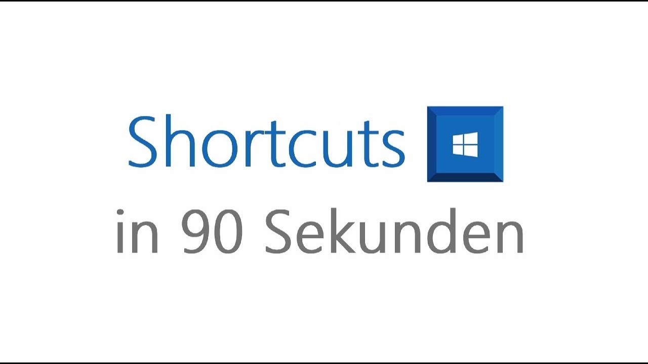 Microsoft Bildung - Erkl&auml;rvideo: Shortcuts in 90 Sekunden