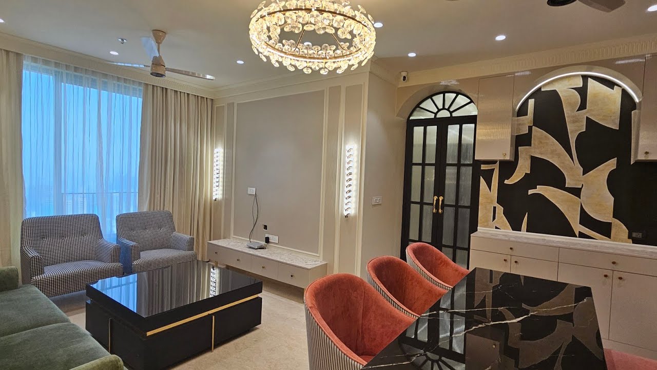 Oberoi Eternia Mulund, Mumbai | 3bhk 1000 sq ft design build, End To End Interiors| By reNNovate