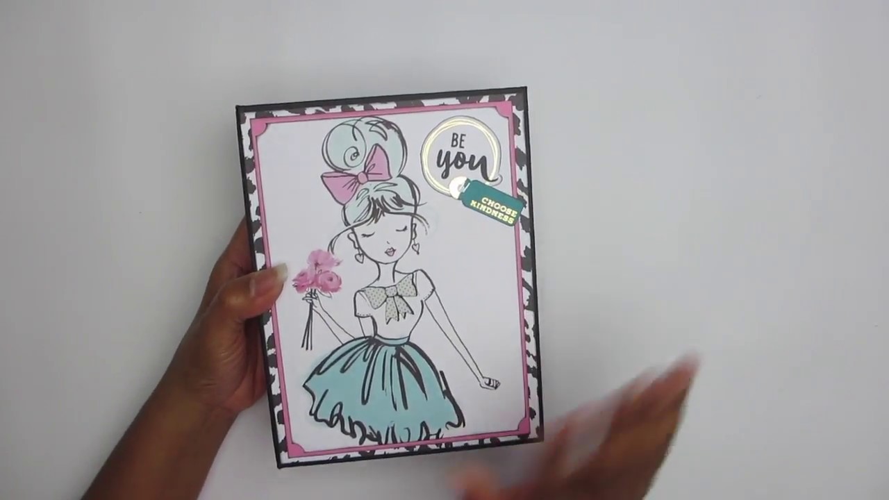 Paris Girl Mini Album using Picture Perfect Tutorial