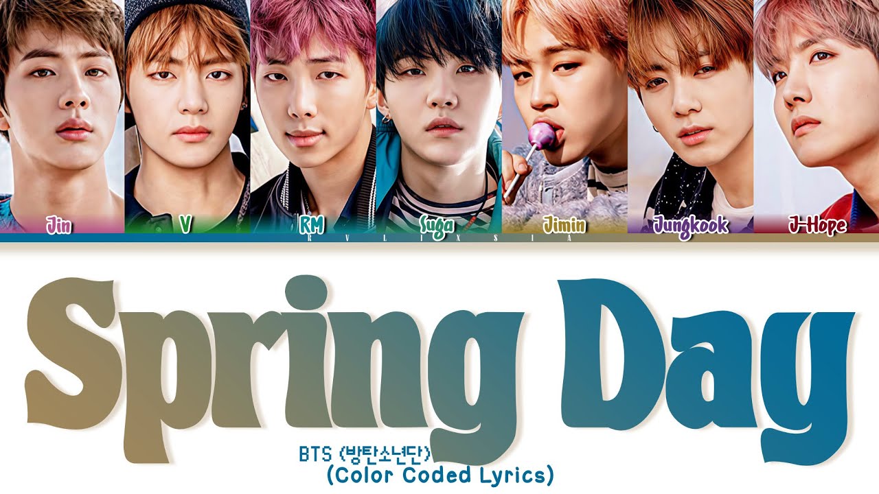 BTS (방탄 소년들) ´Spring Day´ Lyrics (Color Coded Lyrics)