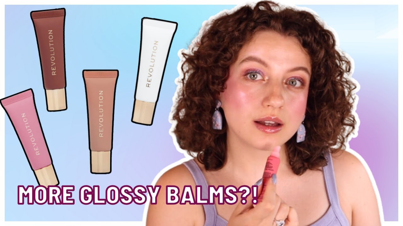 REVOLUTION JUICY PEPTIDE LIP BALM / ALL SHADES TESTED!