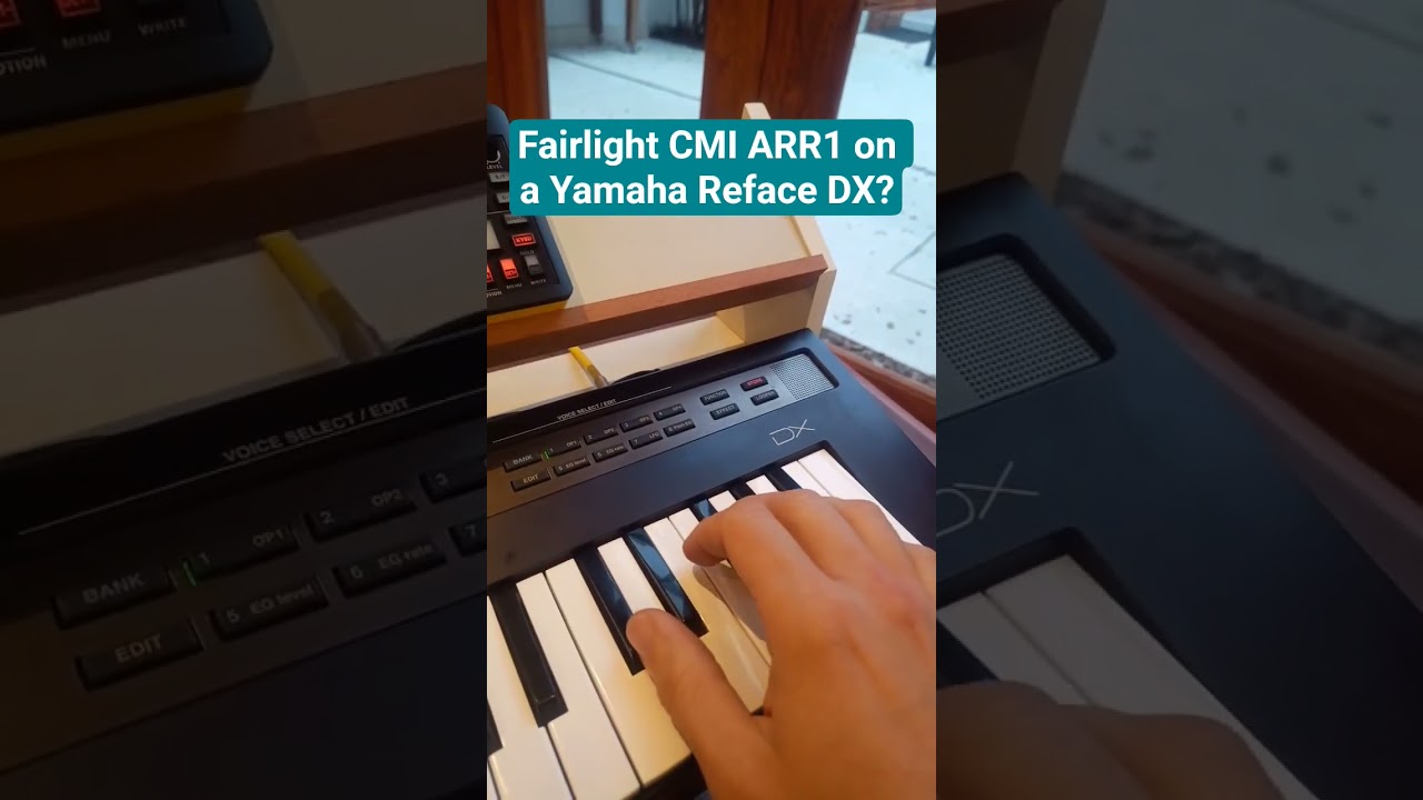 Fairlight CMI ARR1 on a Yamaha Reface DX #fairlight #refacedx #yamaha #rolandaira