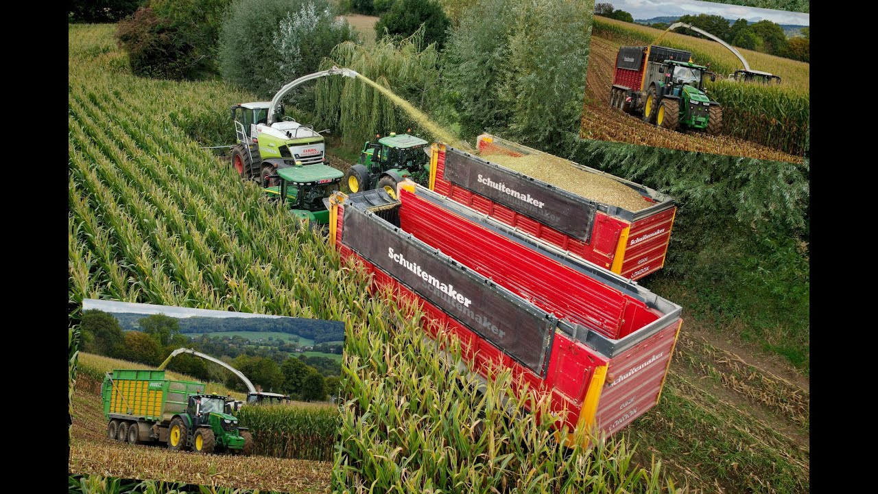 🌽4K| Mais'25 • Claas Jaguar 990 & John Deere 8370R • John Deere 6R • Volvo Radlader • Egide London🌽