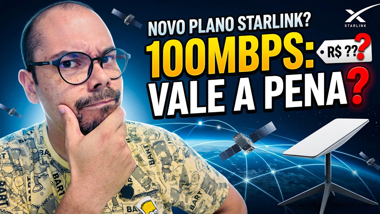 Novo Plano Starlink MAIS BARATO: 100mbps Vale a Pena? (An&aacute;lise)
