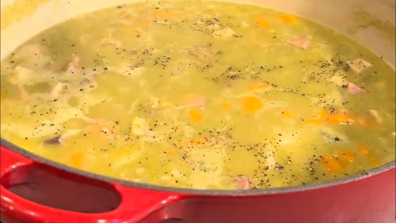 Как приготовить сытный и вкусный суп с ветчиной и колотым горохом! | #heartysoup | #splitpeasoup