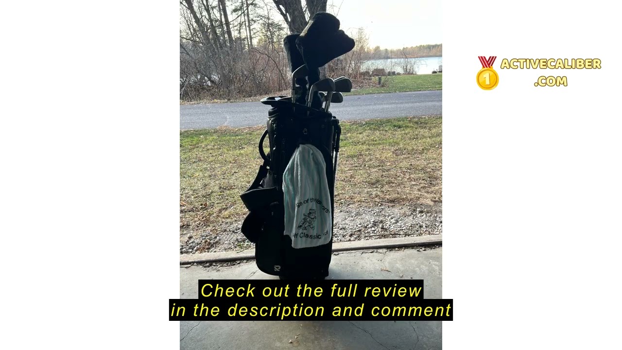 Review RIOROO 14 Way Golf Stand Bag, Full Length Dividers PU Leather Golf Bag with Plush Top for Men