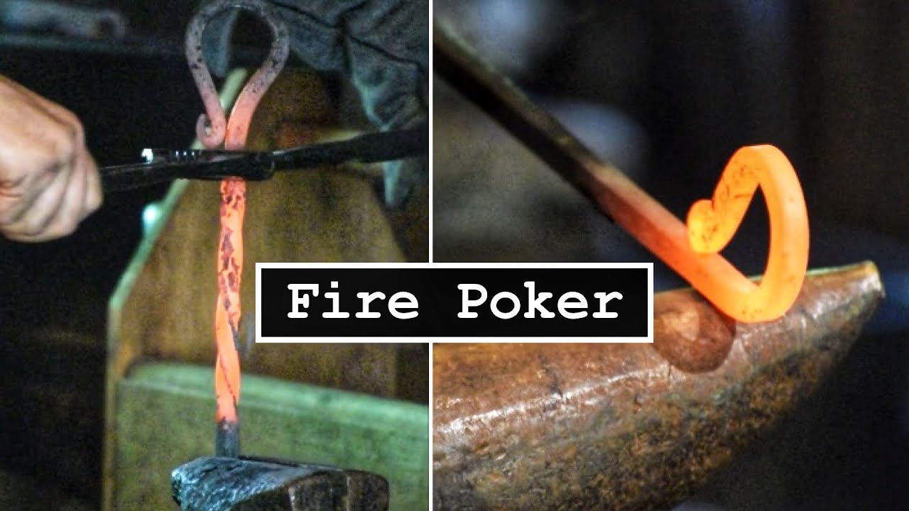 Forging a Fire Poker - 1800s Blacksmith Shop