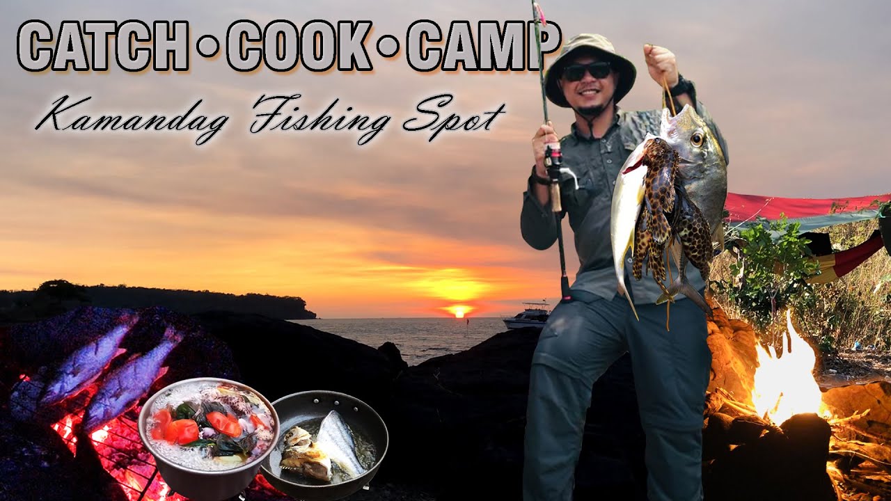 Overnight Shore Camping: Catch & Cook |  Hammock & Tarp Shelter | Kamandag Beach Fishing Spot Cavite