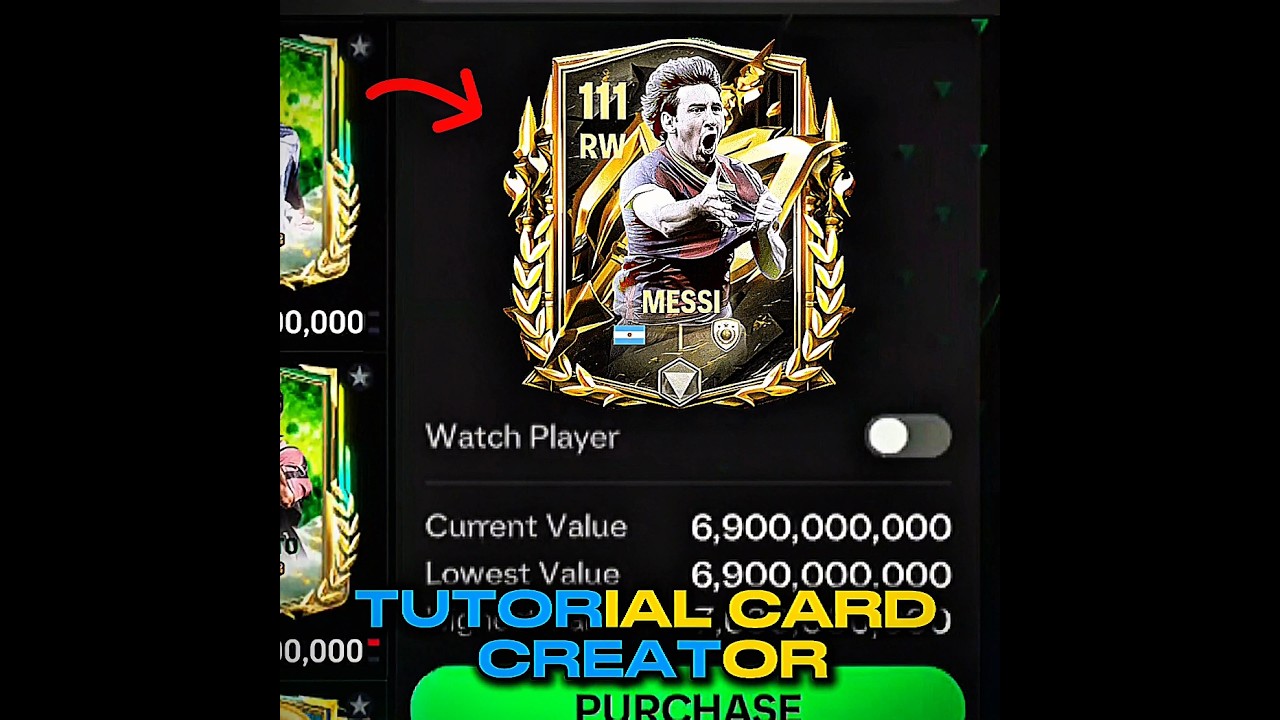TUTORIAL CARD CREATOR ✅️👍 #eafc24 #fifamobile #fifa #eafc #eafc25 #shorts