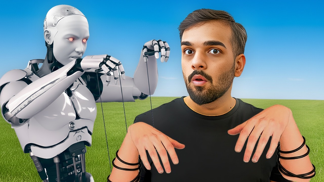 الذكاء الاصطناعي يتحكم بحياتي 24 ساعة ! 😨🤖 ( منعني من الاكل 💔 )