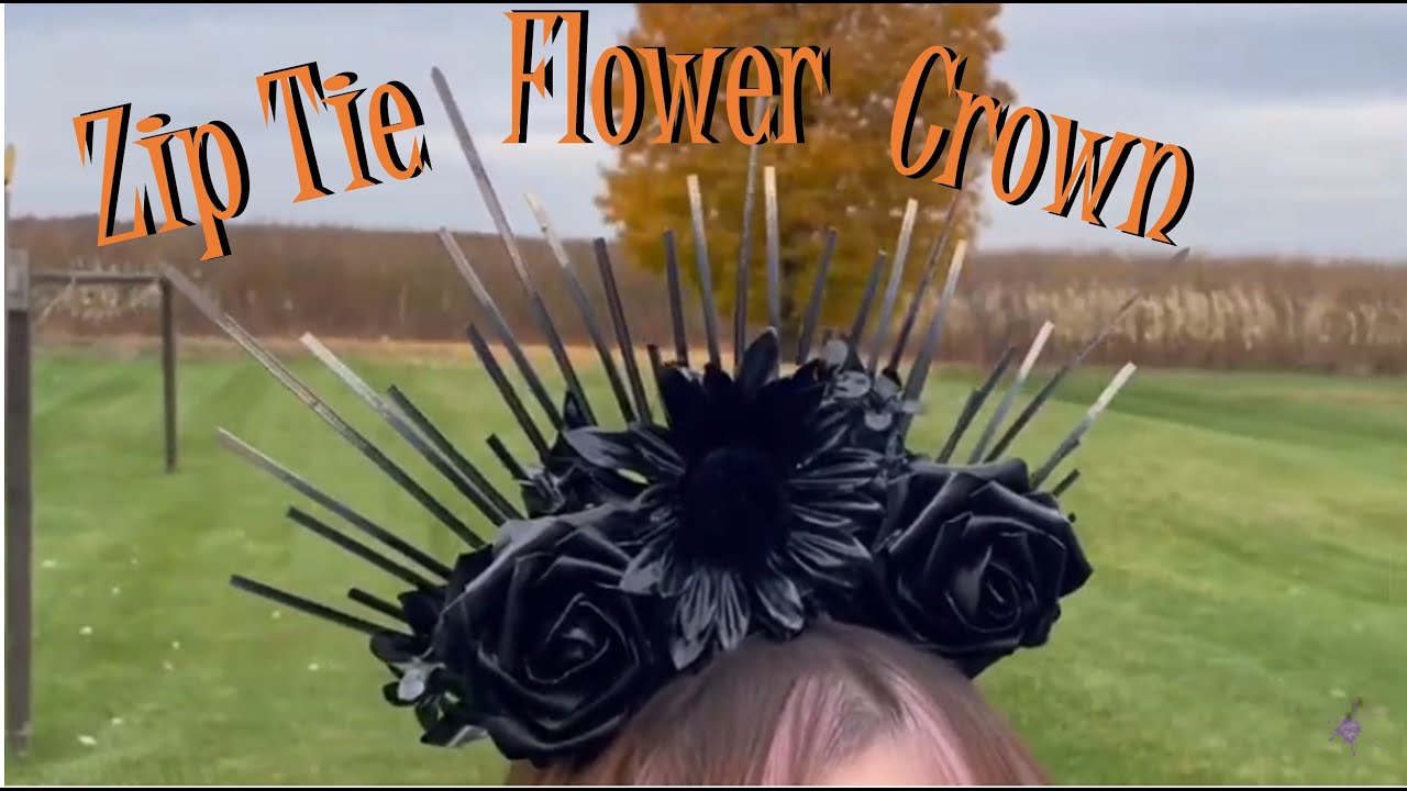 Zip Tie Flower Crown | Easy Costume Piece