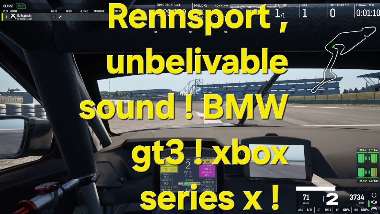 RENNSPORT,   unbelievable sound of the cars ! Xbox series x , gameplay,  cockpit view ! 