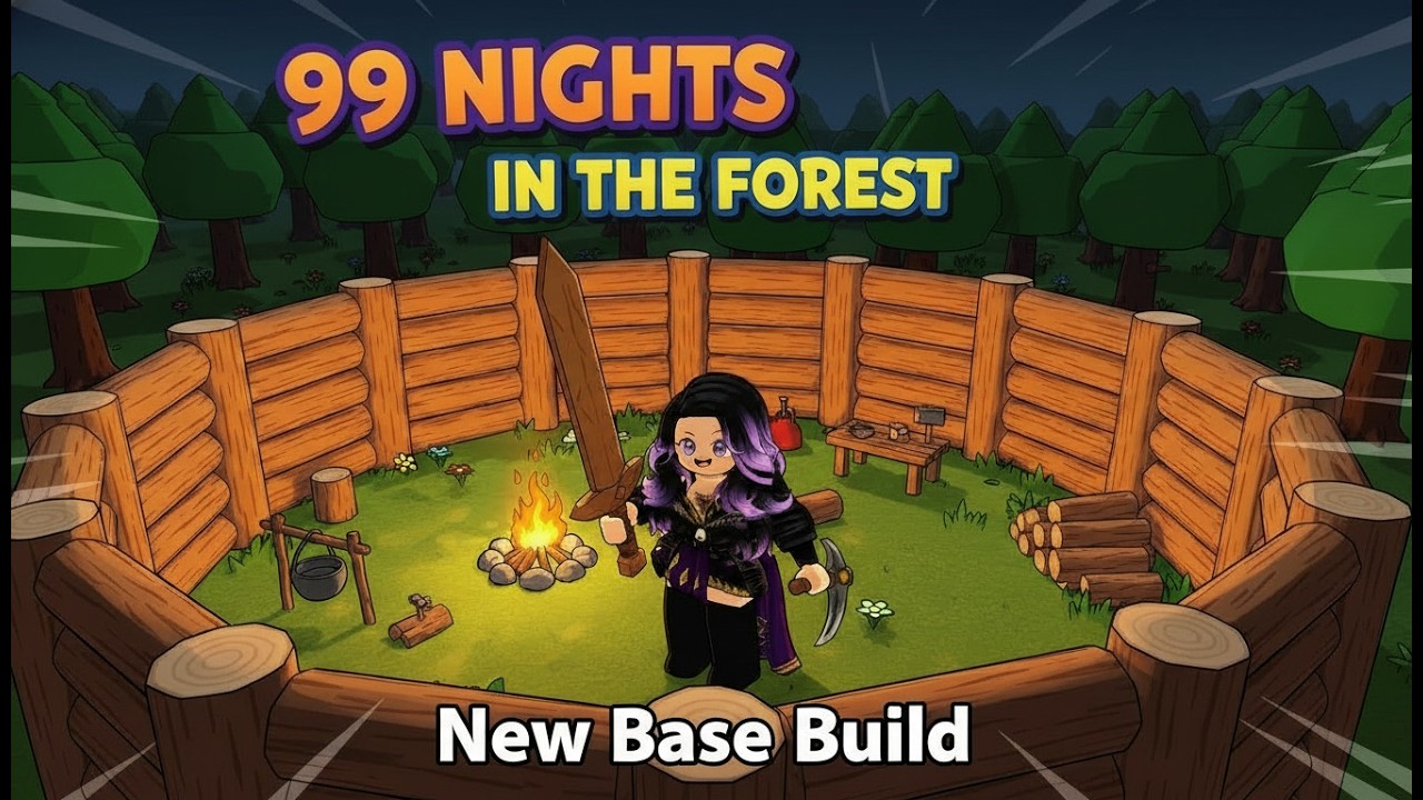 I Built the Safest Base in 99 Nights In the Forest No One Got In