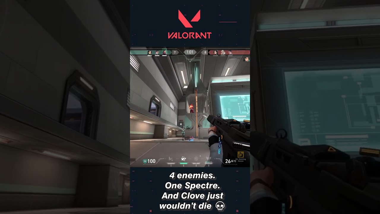 Smartest 1v4 Clove Clutch or Just Pure Luck? 🤯#Valorant #Clove #Spectre #clutch