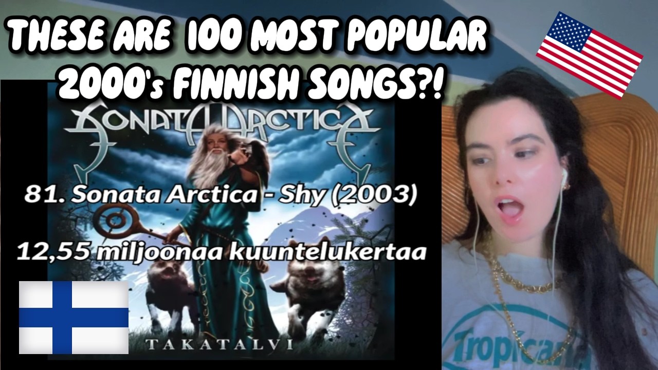 American Girl Reacts to 100 Most Popular 2000's Finnish Songs on Spotify