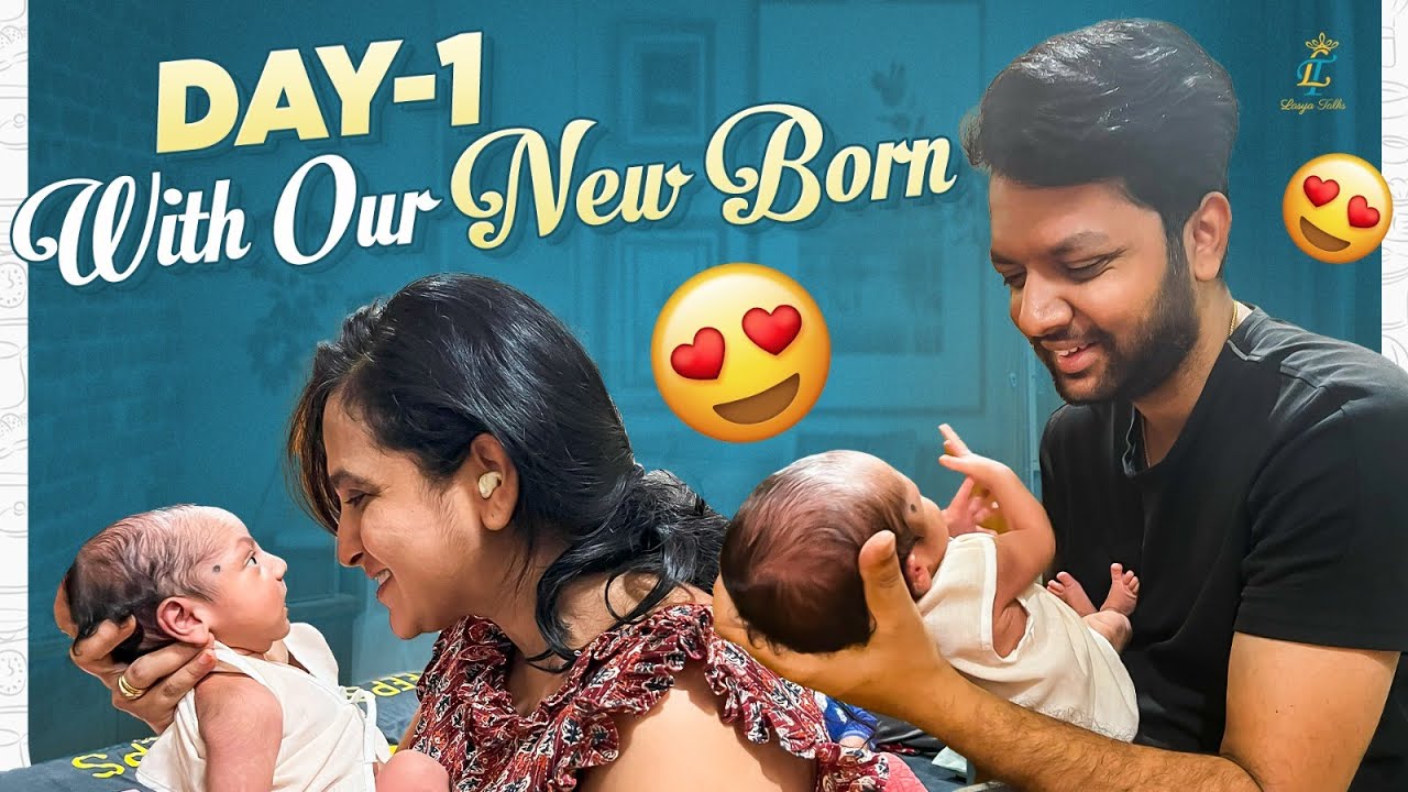Day -1 With Our NewBorn || sleepless nights || Babyboy || baby2 || @MrMajnuOfficial @LasyaTalks