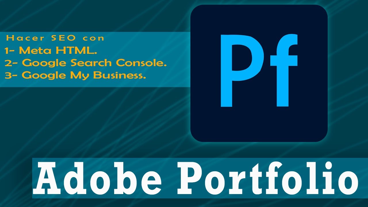 Portfolio 11 🛑 Mejorar #SEO en página creada con Adobe Portfolio