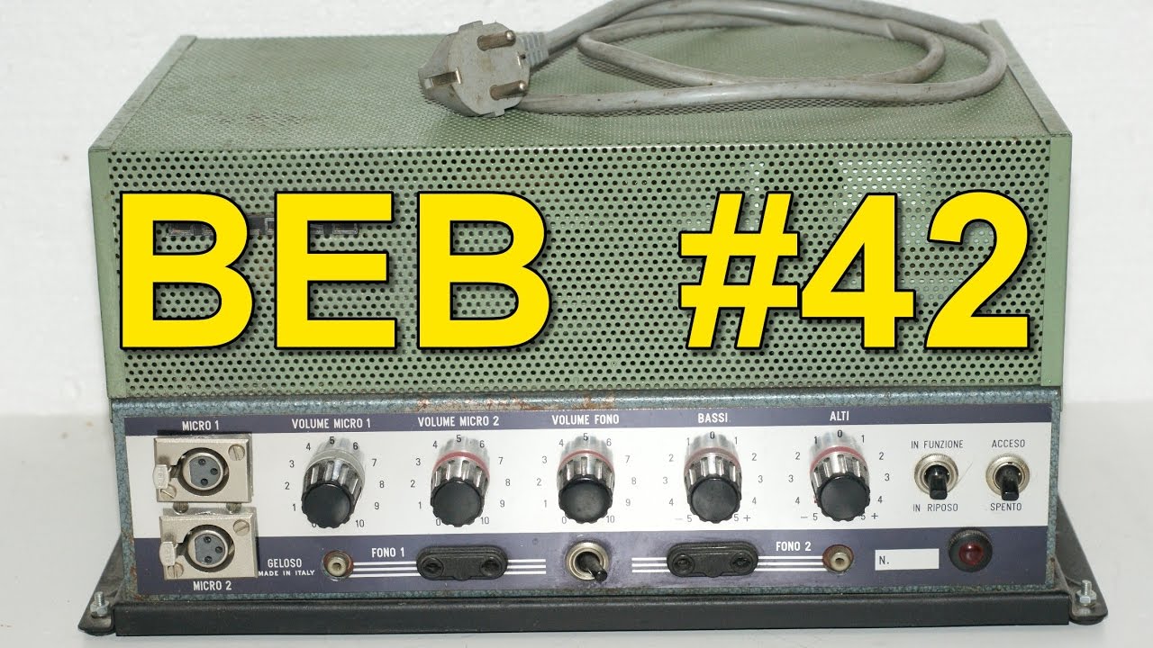 BEB #42: Vintage Tube Amplifier Geloso G.3227 Teardown Röhrenverstärker