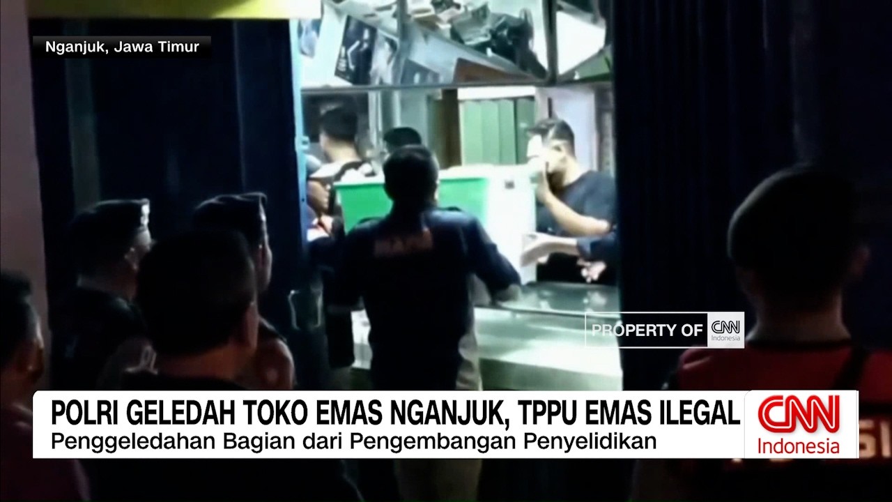 Polri Geledah Toko Emas Nganjuk, Terkait TPPU Emas Ilegal