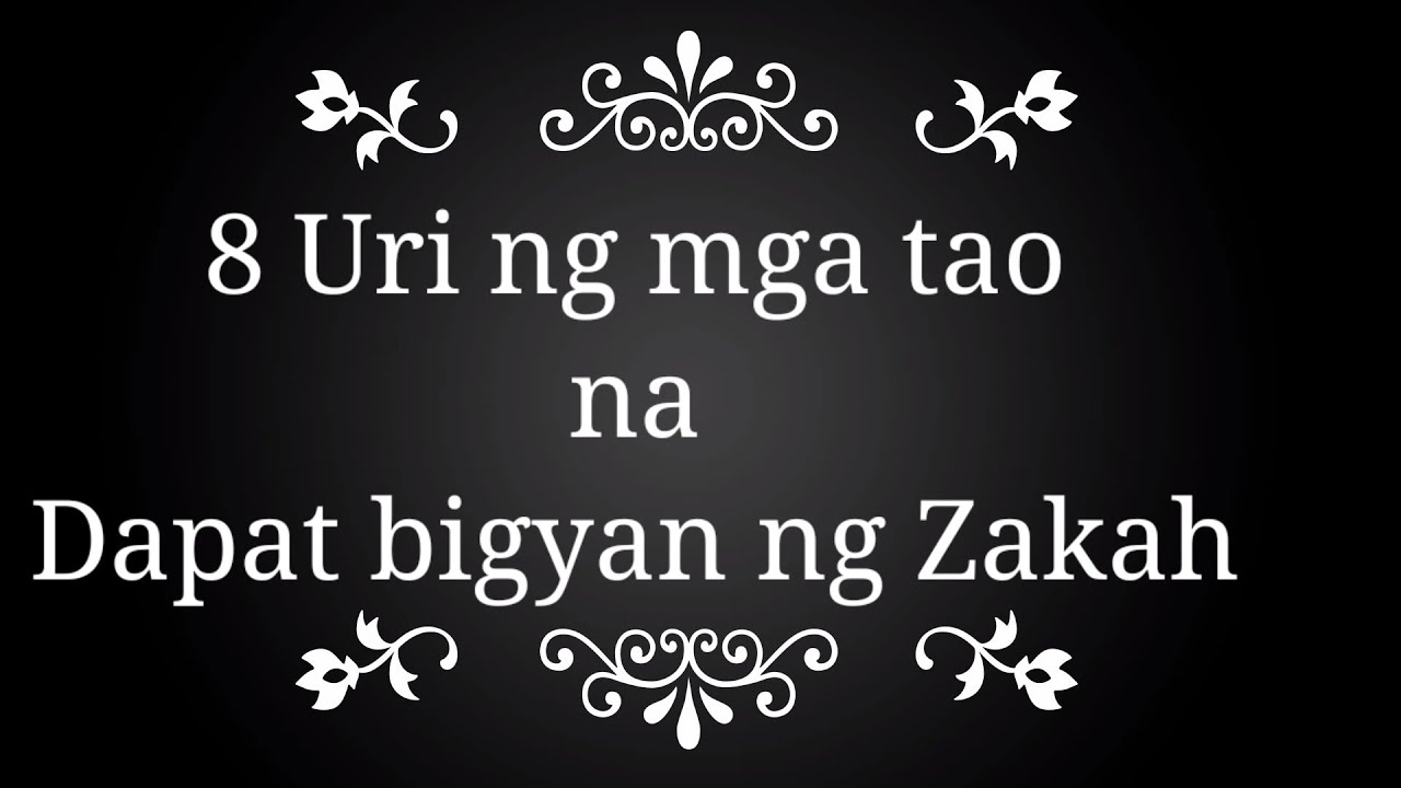 Ang Mga taong Dapat tumanggap ng Zakah